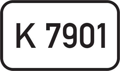 Straßenschild Kreisstraße K 7901