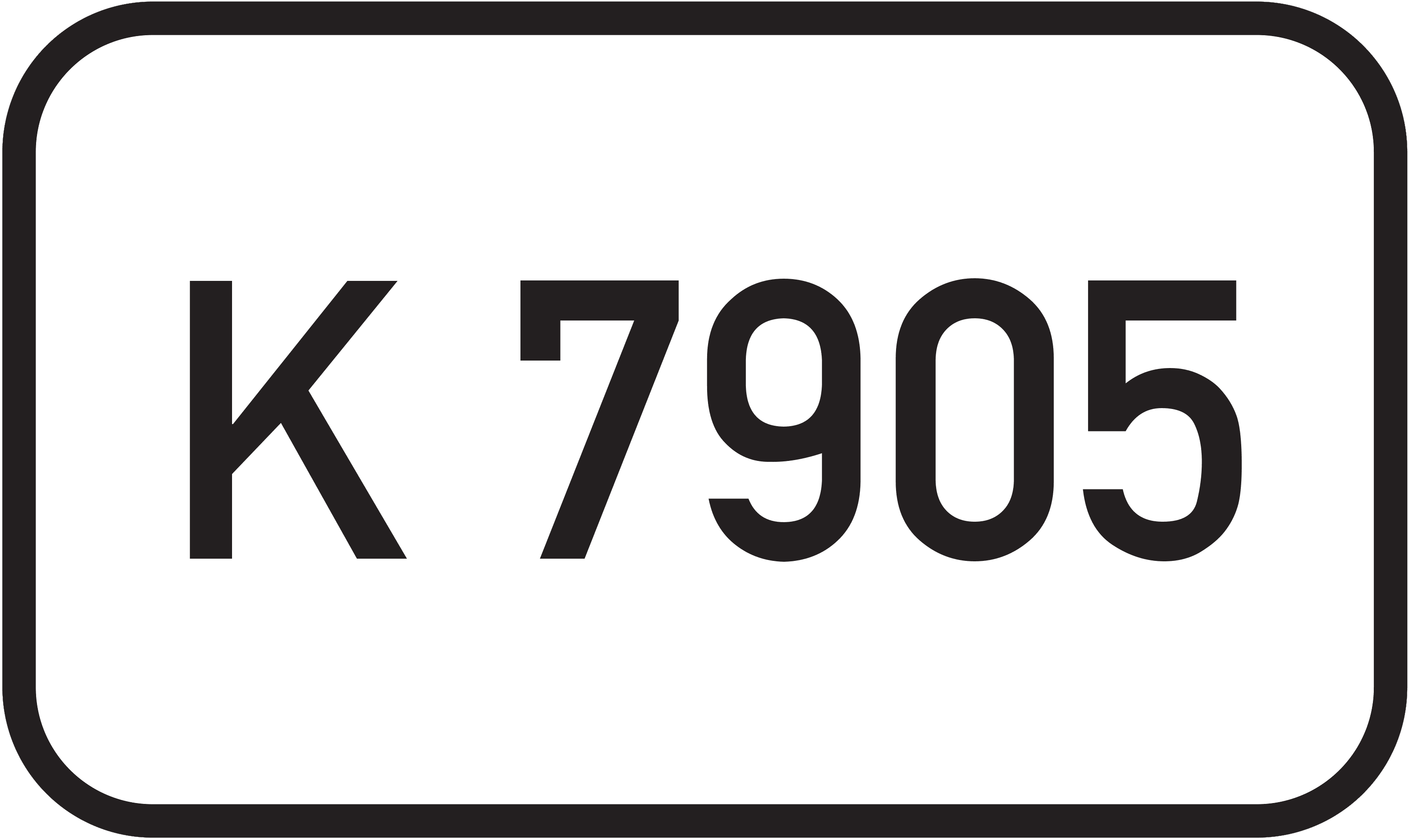 Straßenschild Kreisstraße K 7905