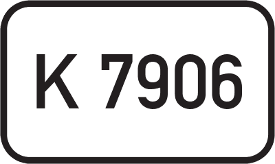 Straßenschild Kreisstraße K 7906