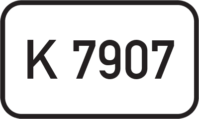 Straßenschild Kreisstraße K 7907