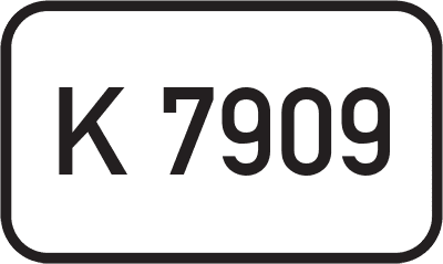 Straßenschild Kreisstraße K 7909