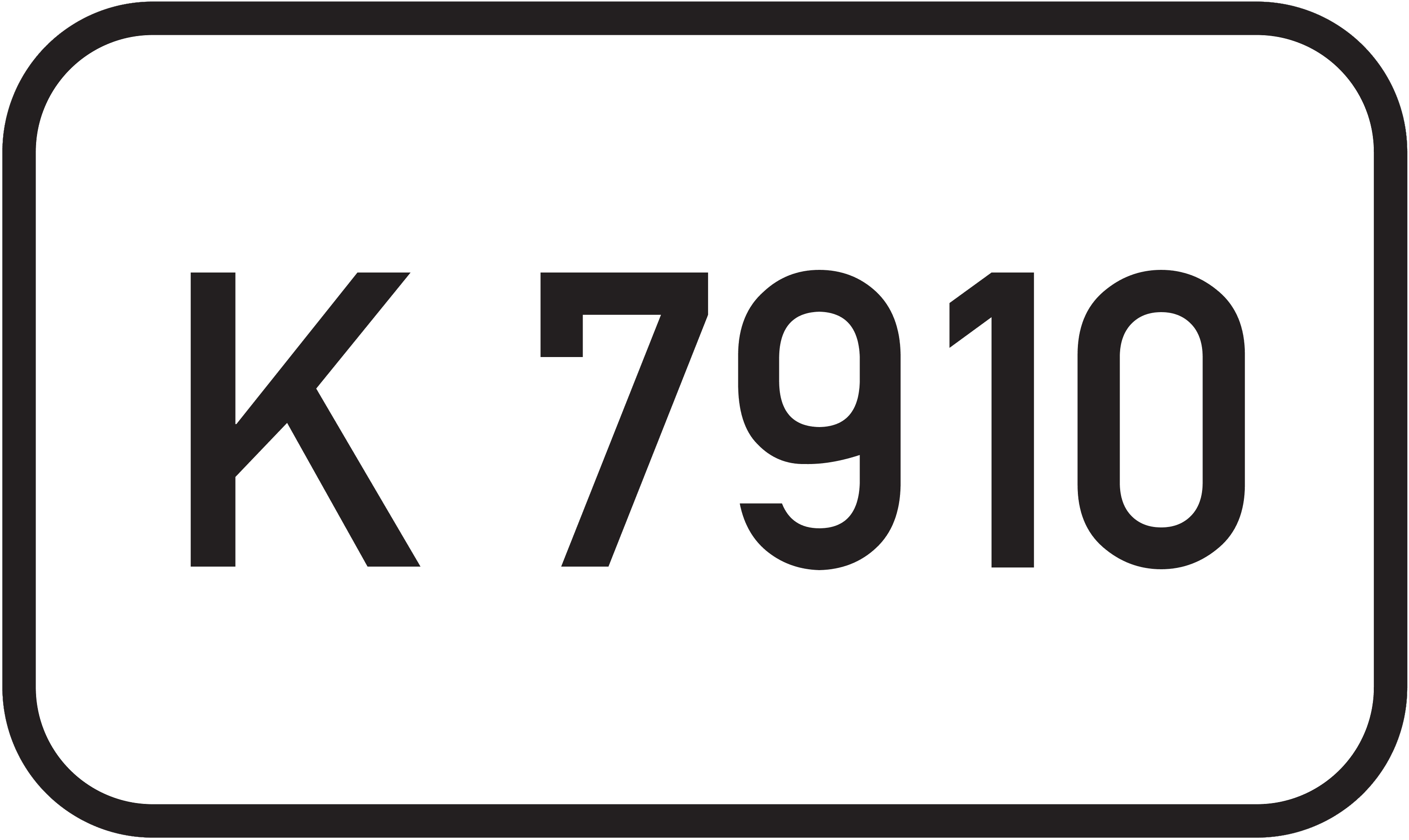 Straßenschild Kreisstraße K 7910