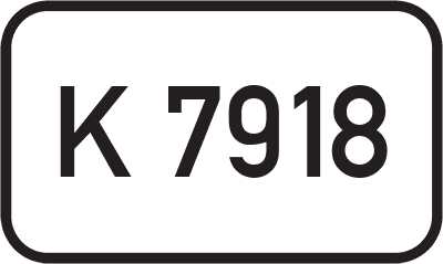 Straßenschild Kreisstraße K 7918