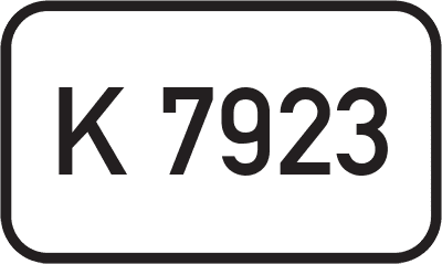 Straßenschild Kreisstraße K 7923