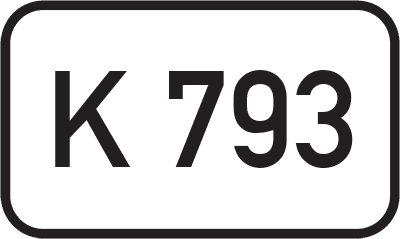 Straßenschild Kreisstraße K 793