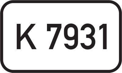 Straßenschild Kreisstraße K 7931