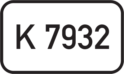 Straßenschild Kreisstraße K 7932