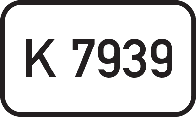 Straßenschild Kreisstraße K 7939