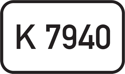 Straßenschild Kreisstraße K 7940