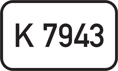 Straßenschild Kreisstraße K 7943