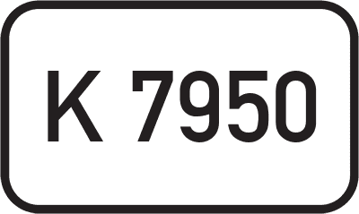 Straßenschild Kreisstraße K 7950