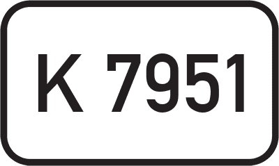 Straßenschild Kreisstraße K 7951