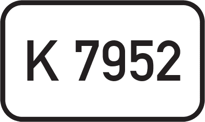 Straßenschild Kreisstraße K 7952