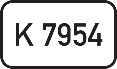 Straßenschild Kreisstraße K 7954