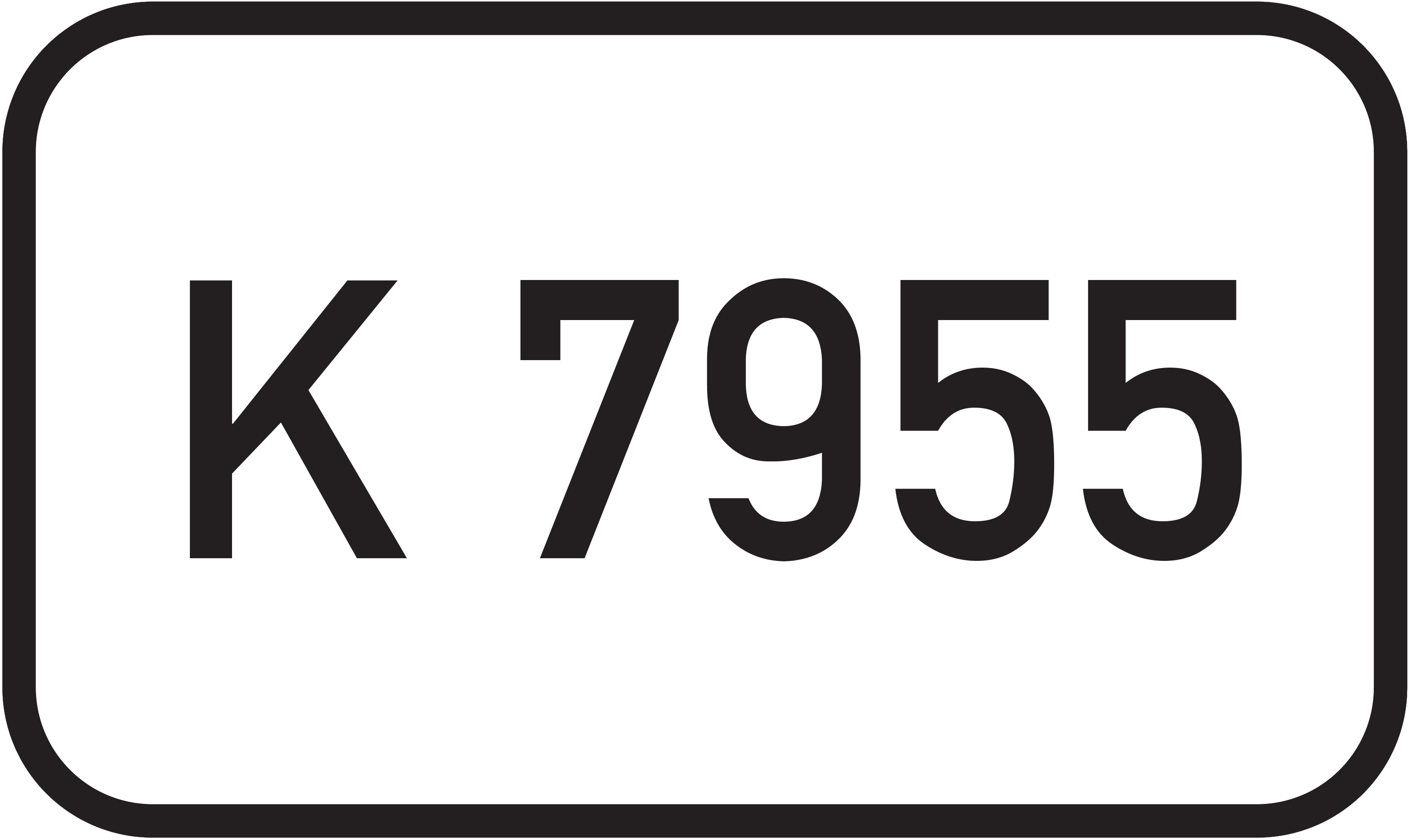 Straßenschild Kreisstraße K 7955
