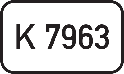 Straßenschild Kreisstraße K 7963