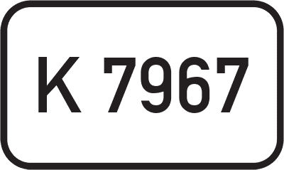 Straßenschild Kreisstraße K 7967