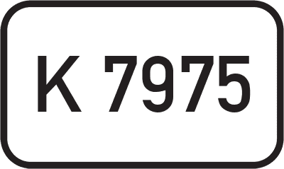 Straßenschild Kreisstraße K 7975
