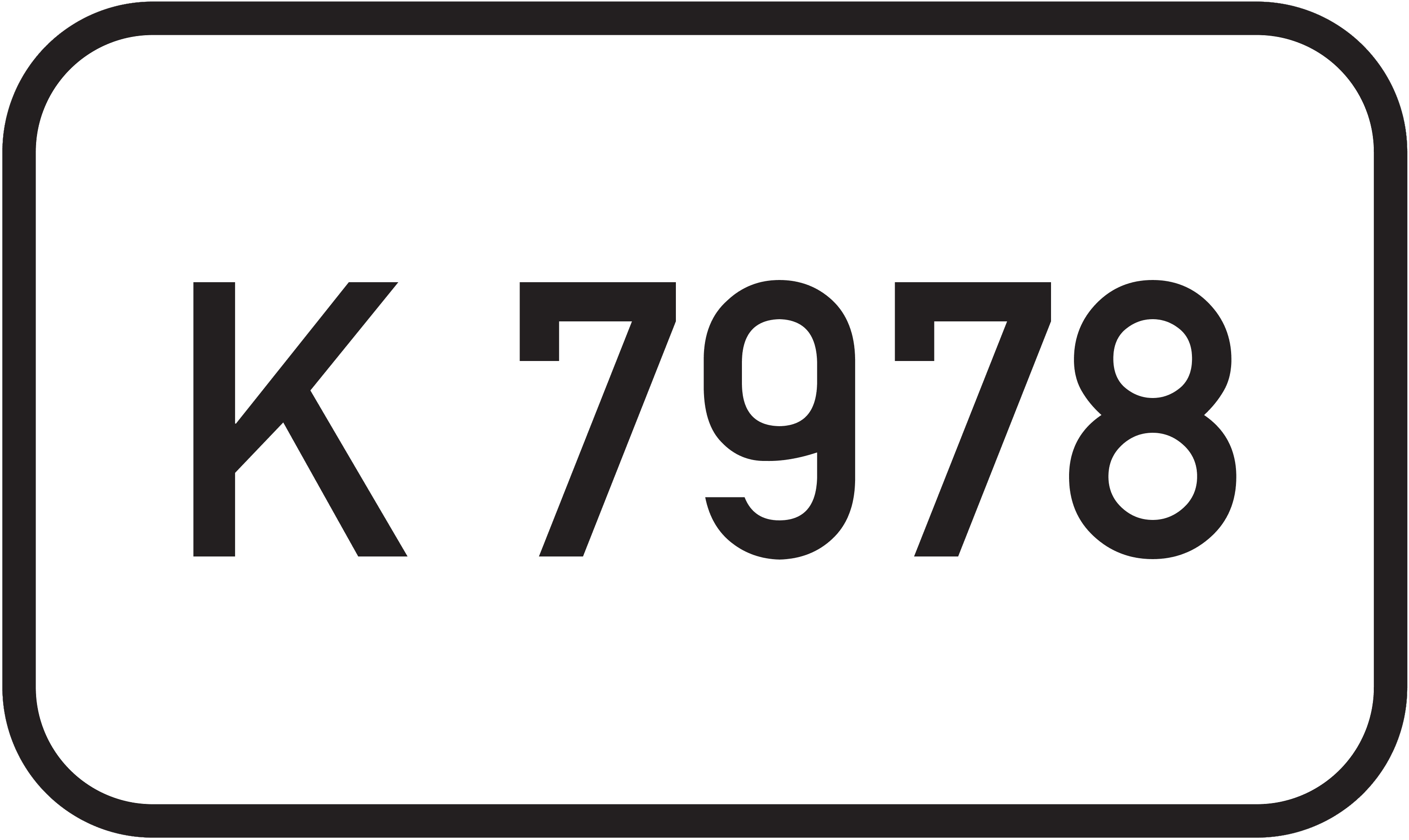 Straßenschild Kreisstraße K 7978