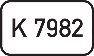 Straßenschild Kreisstraße K 7982