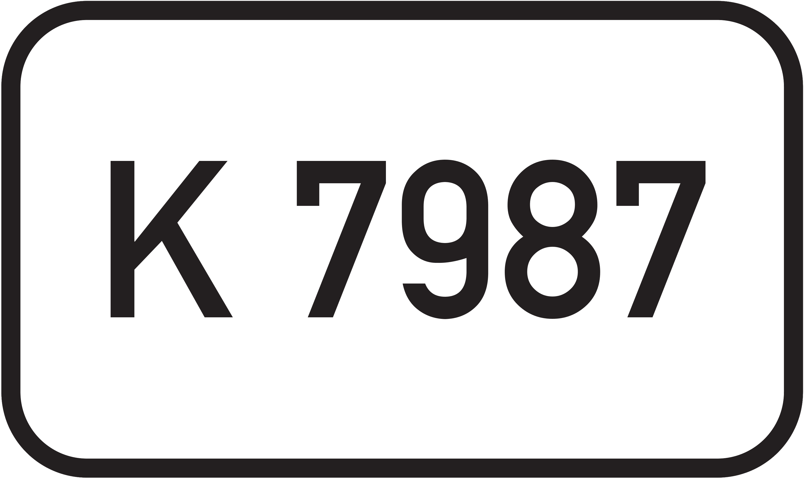 Straßenschild Kreisstraße K 7987
