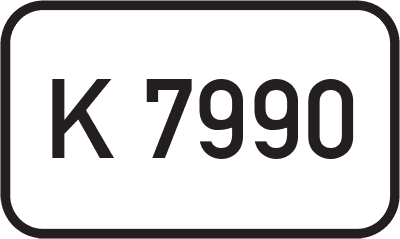Straßenschild Kreisstraße K 7990