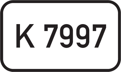 Straßenschild Kreisstraße K 7997