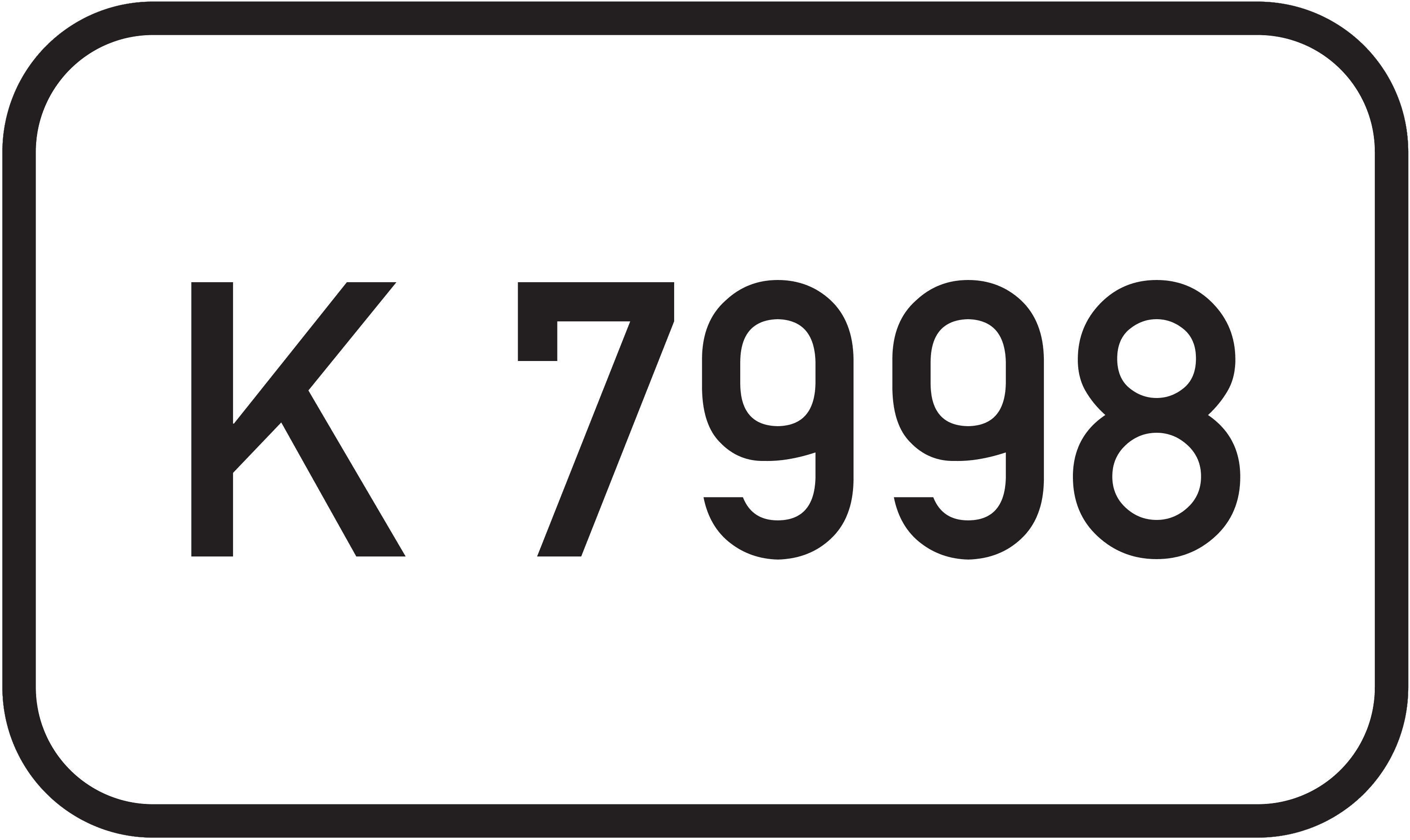 Straßenschild Kreisstraße K 7998