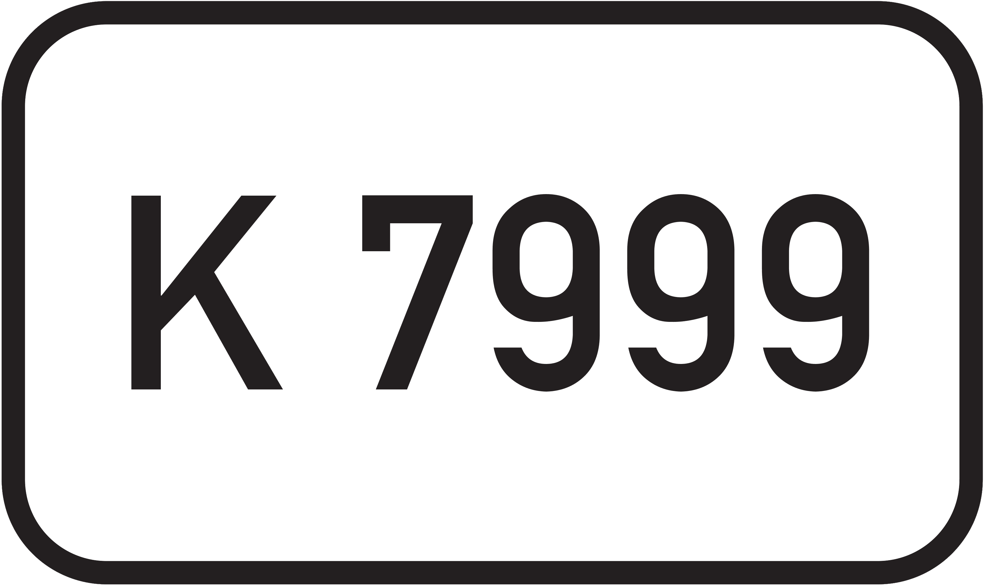 Straßenschild Kreisstraße K 7999