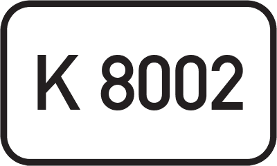 Straßenschild Kreisstraße K 8002