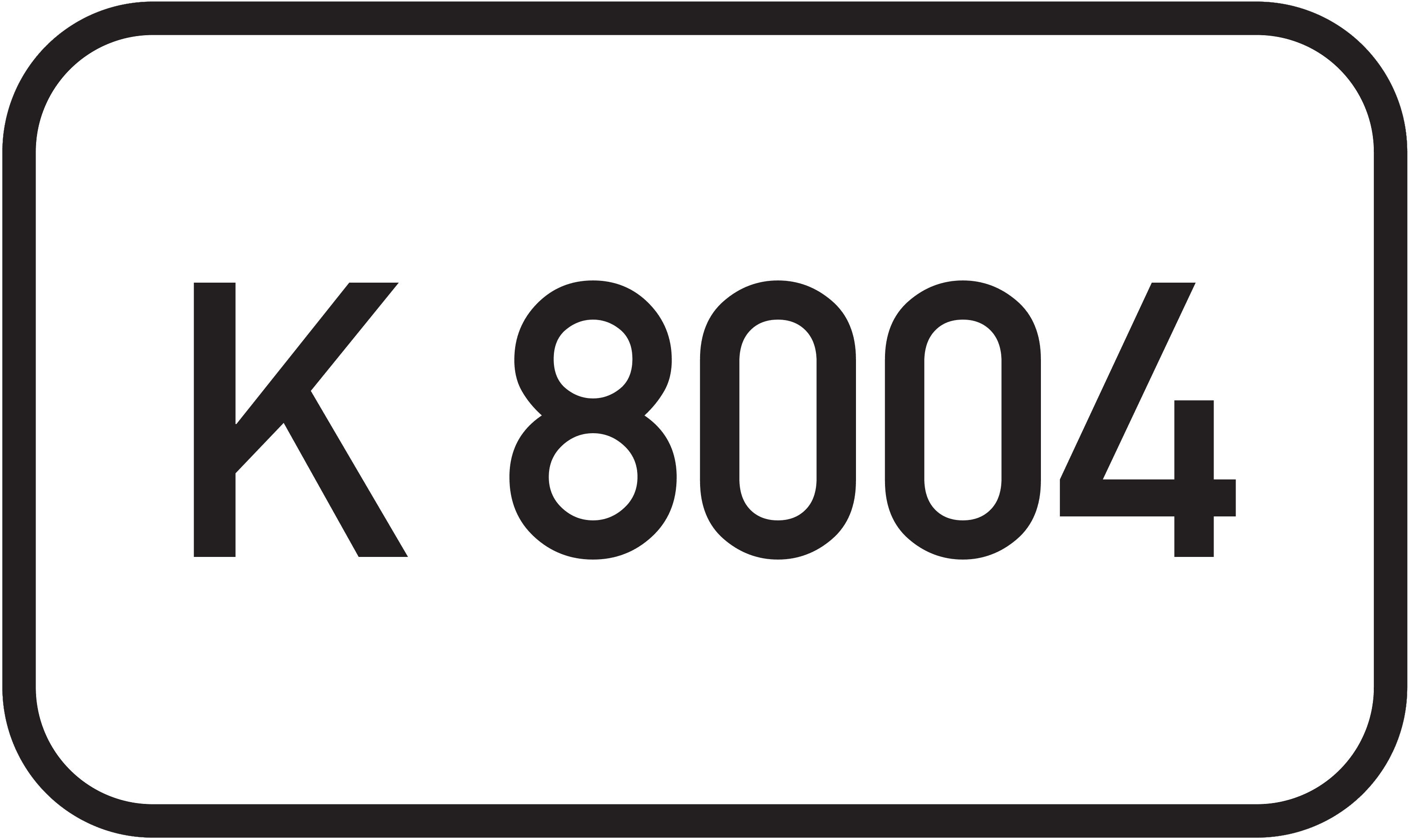Straßenschild Kreisstraße K 8004