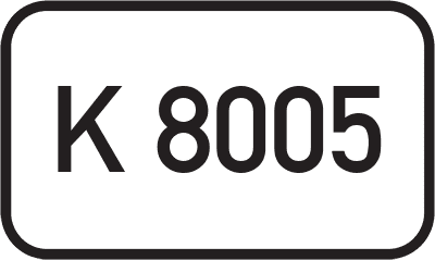 Straßenschild Kreisstraße K 8005