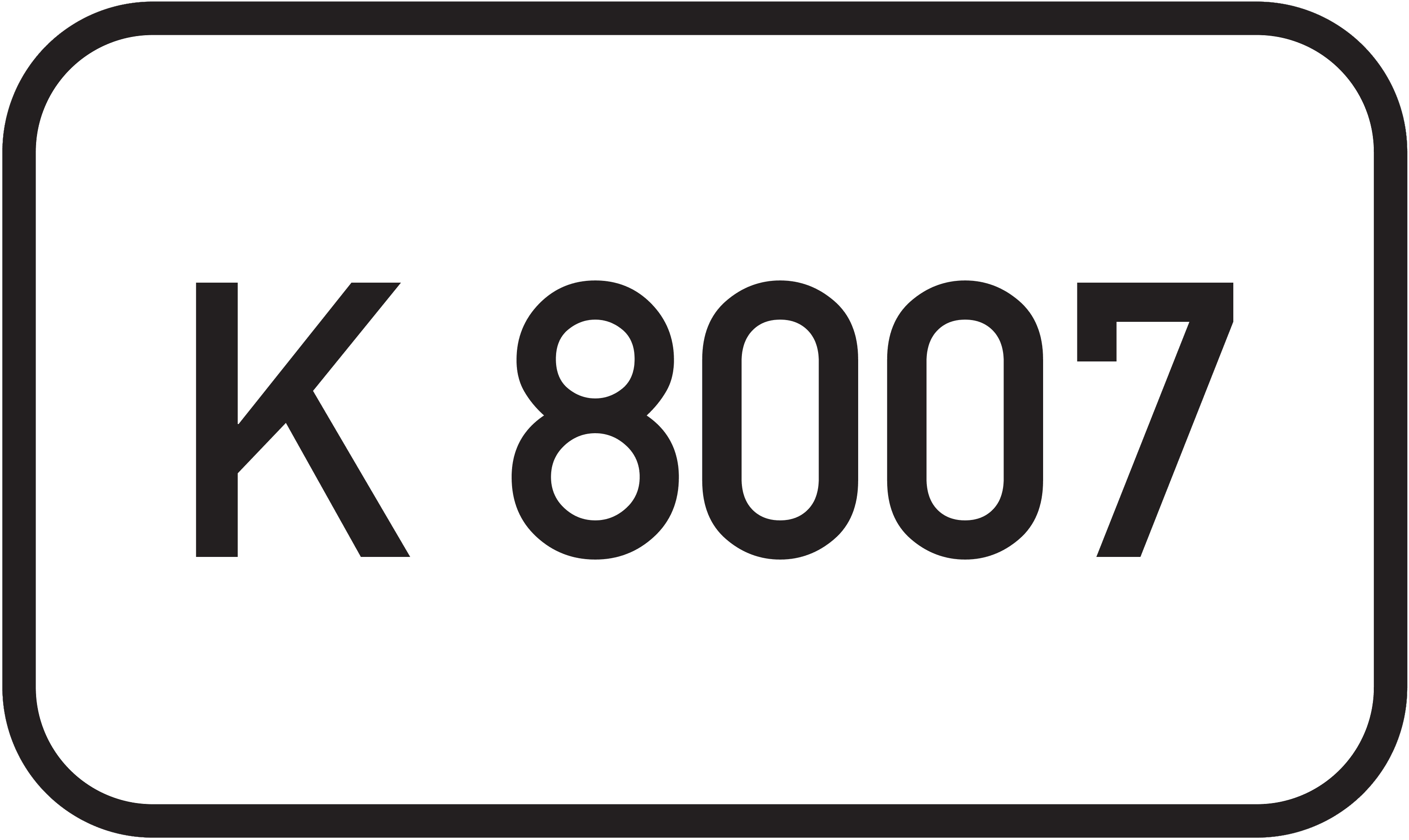 Straßenschild Kreisstraße K 8007