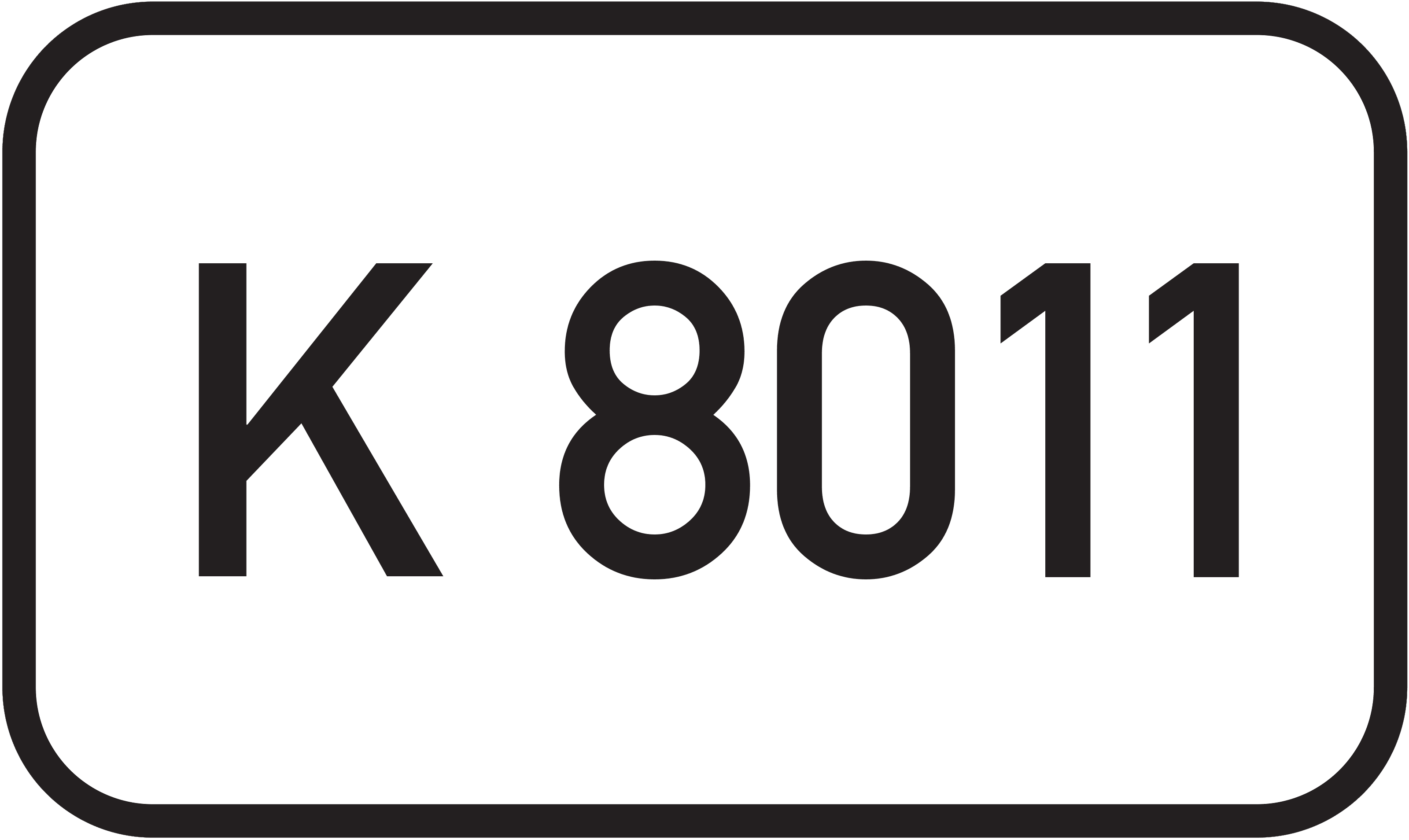 Straßenschild Kreisstraße K 8011