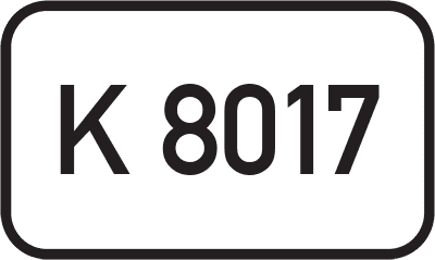 Straßenschild Kreisstraße K 8017