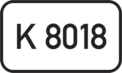 Straßenschild Kreisstraße K 8018