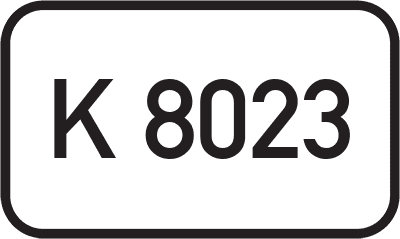 Straßenschild Kreisstraße K 8023