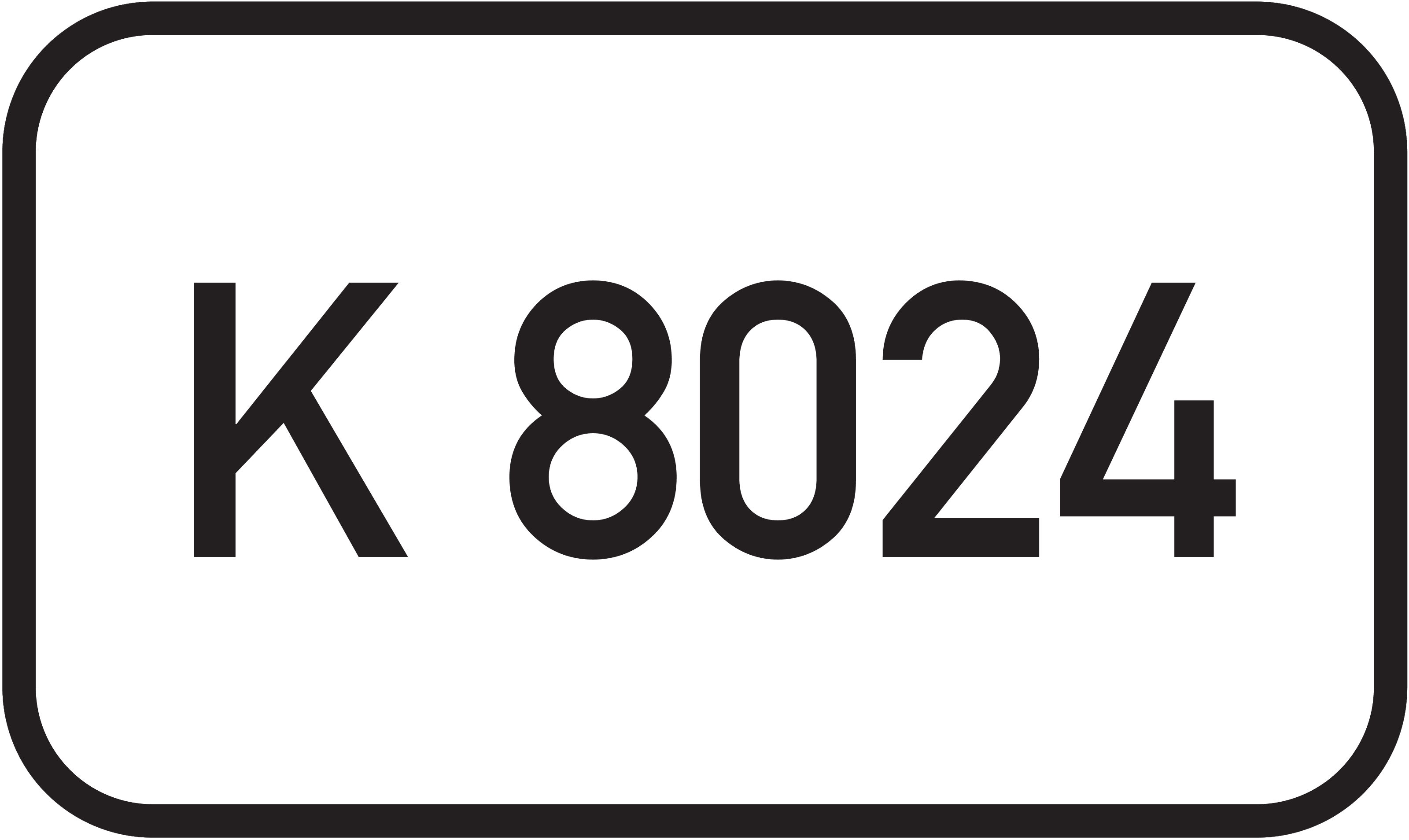Straßenschild Kreisstraße K 8024