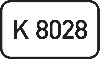 Straßenschild Kreisstraße K 8028