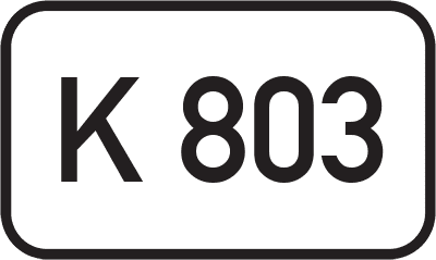 Straßenschild Kreisstraße K 803