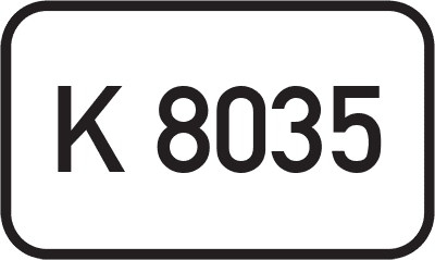 Straßenschild Kreisstraße K 8035