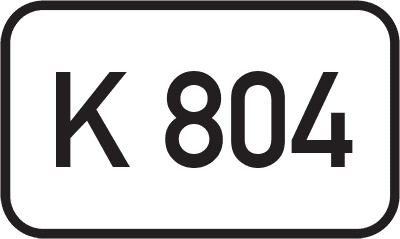Straßenschild Kreisstraße K 804