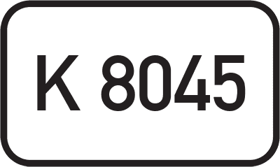 Straßenschild Kreisstraße K 8045