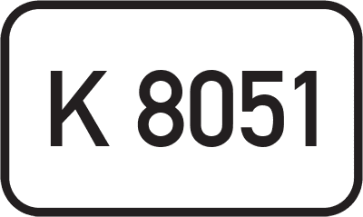 Straßenschild Kreisstraße K 8051
