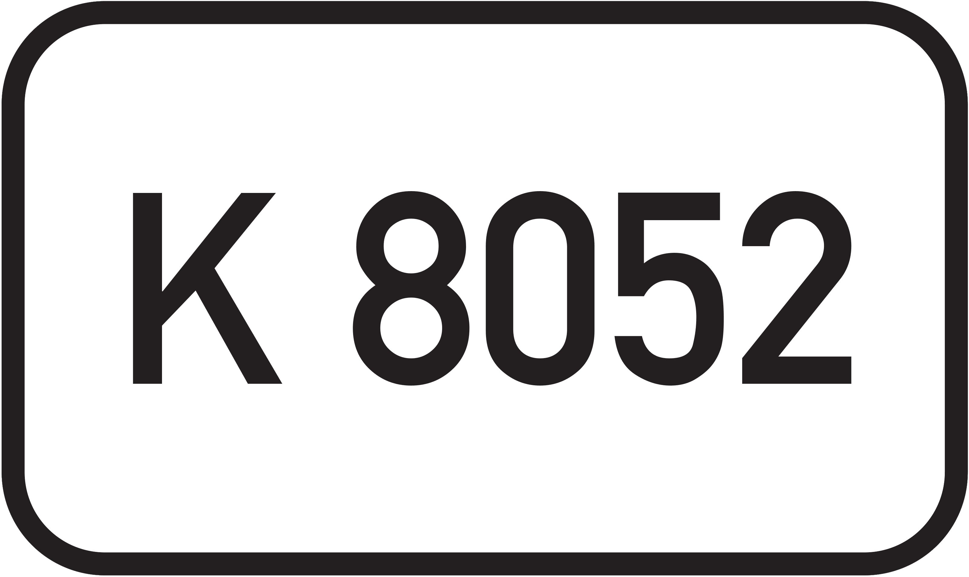 Straßenschild Kreisstraße K 8052