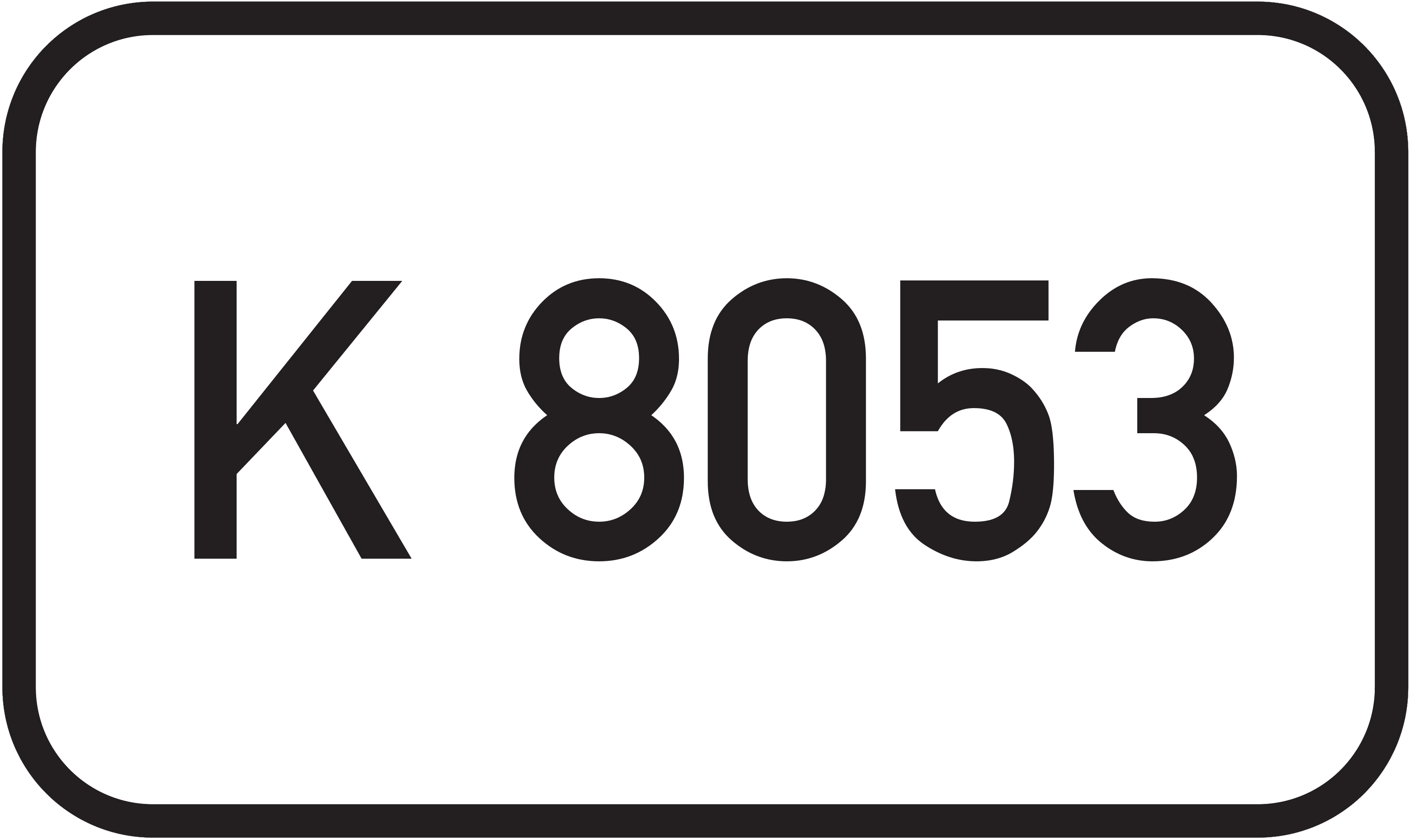 Straßenschild Kreisstraße K 8053
