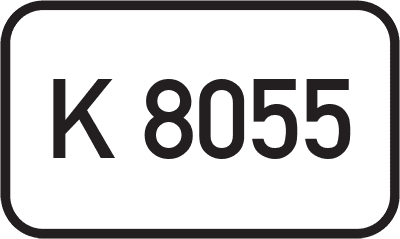 Straßenschild Kreisstraße K 8055