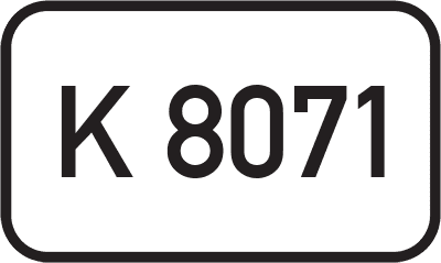 Straßenschild Kreisstraße K 8071