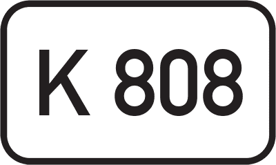 Straßenschild Kreisstraße K 808