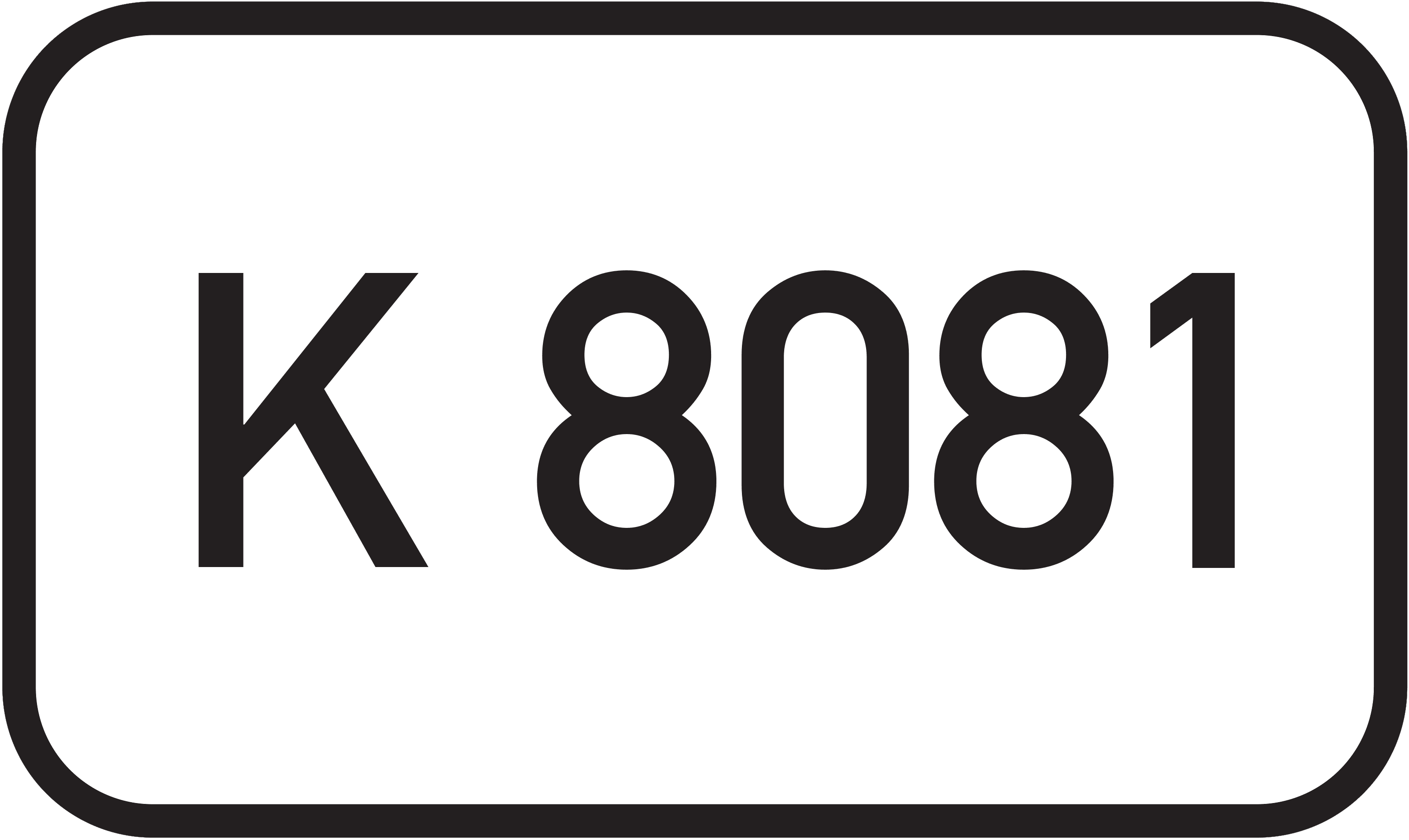 Straßenschild Kreisstraße K 8081
